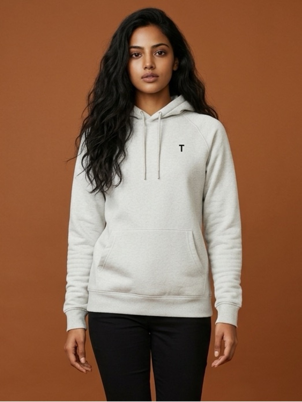 NWT Thakoon Women’s Stone Color Luxury Logo Oversized Hoodie - Size Medium